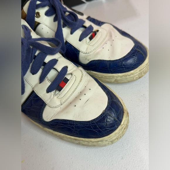 Gucci crocodile and leather sneakers 5th Ave Edition
Sz 9.5 G / / US 10.5 Exotic - Picture 11 of 12